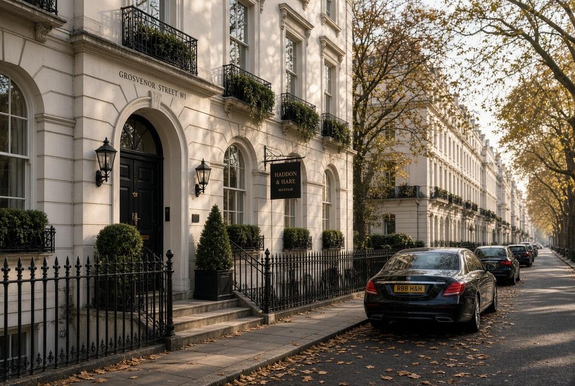 Street in Mayfair, Central London
