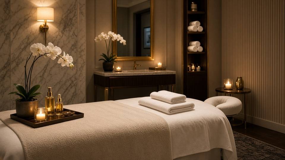 Body to body massage Central London luxury spa room at Asian Touch Massage Mayfair