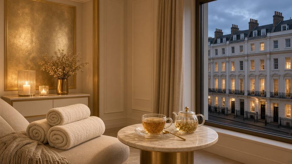 Relaxation lounge after a body to body massage in Central London